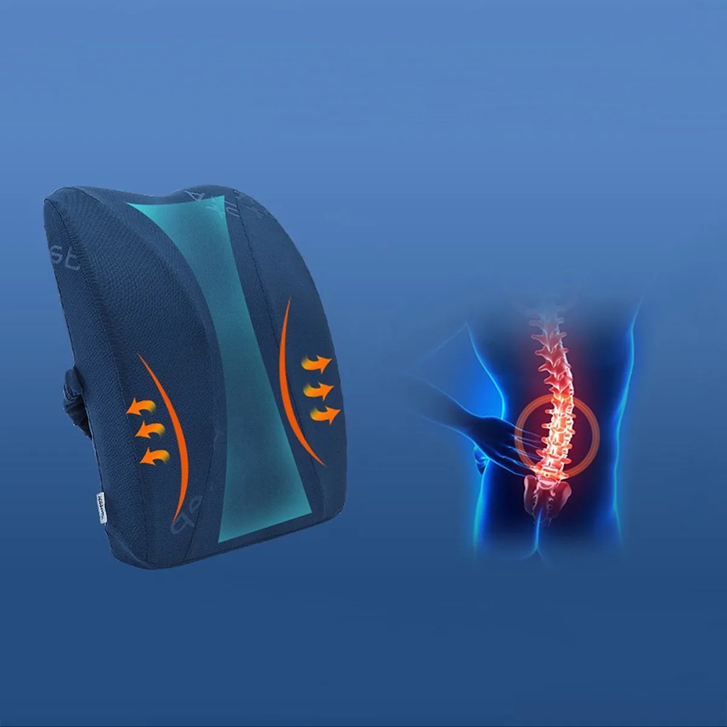 4Home Relax memóriahabos derékpárna, 40 x 35 x 12,5 cm