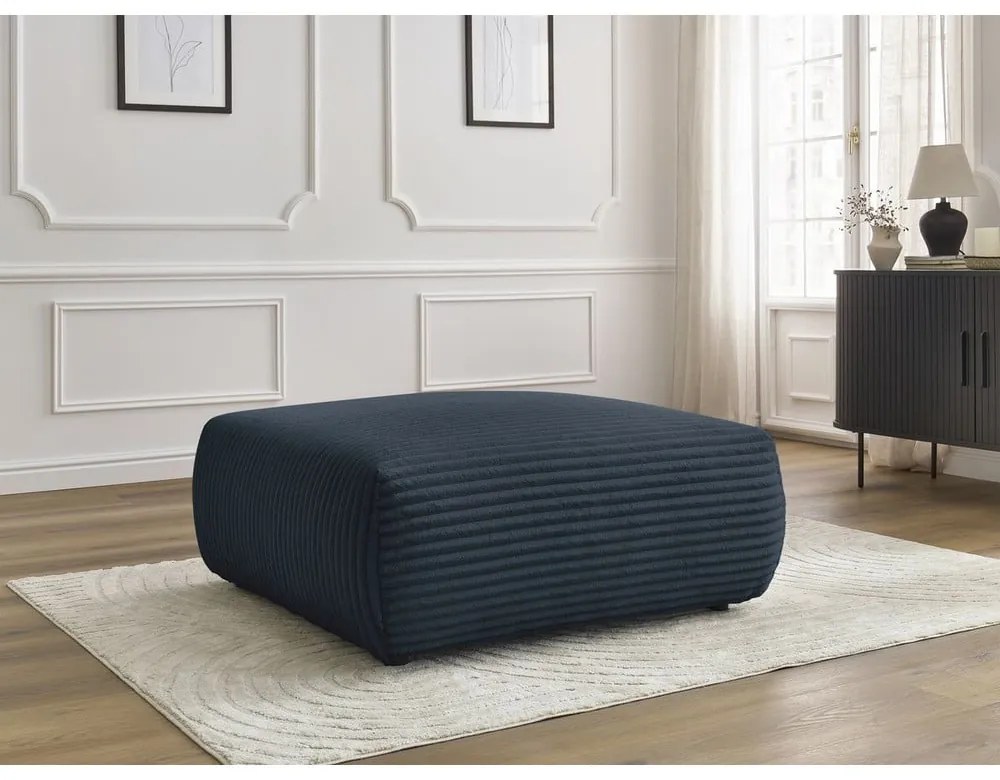 Sötétkék kordbársony lábtartó Lucien – Bobochic Paris