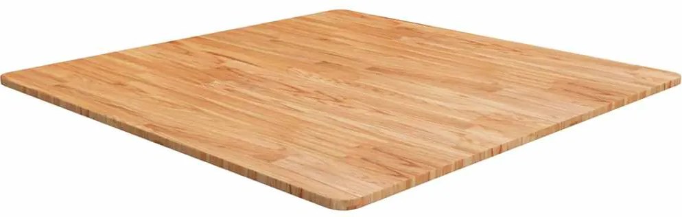 vidaXL világosbarna kezelt tömör tölgyfa négyzet asztallap 90x90x1,5cm