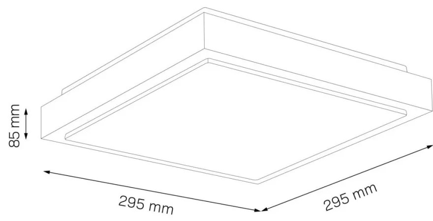 Polux KAZIMIERZ 326874 Süllyesztett mennyezeti lámpa 2x20W/E27 IP20