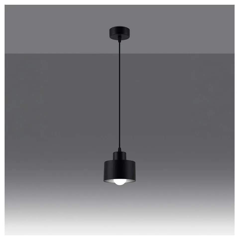 Fekete függőlámpa ø 12 cm Alastro – Nice Lamps