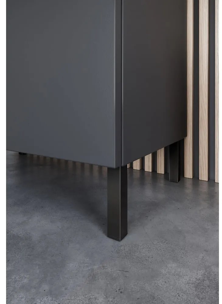 Antracitszürke magas-keskeny fürdőszoba szekrény 30x190 cm Arcena – Germania