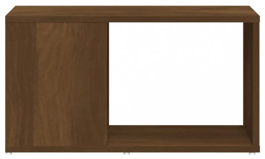barna tölgy színű szerelt fa TV-szekrény 60 x 24 x 32 cm