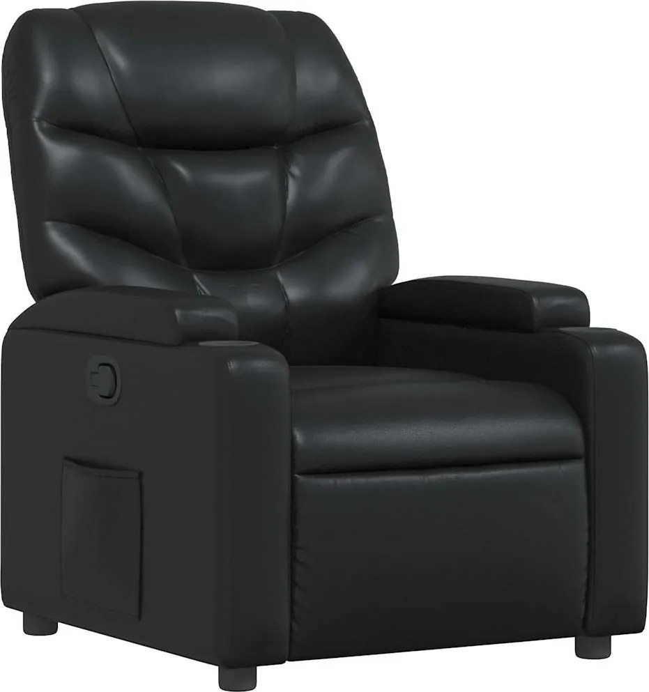 vidaXL fekete műbőr relaxfotel