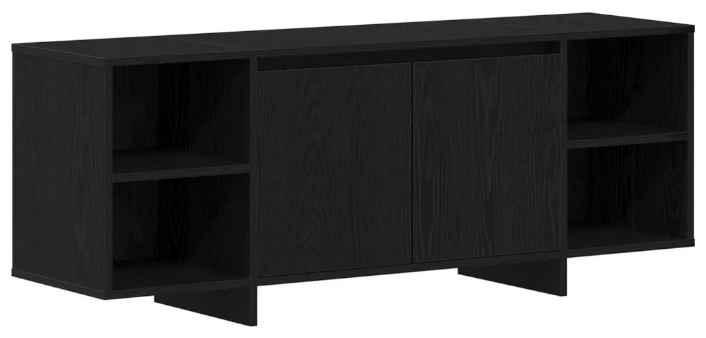 TV állvány - Fekete tölgy - 120x30x40.5 cm - Műmárványból készült