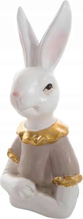 Húsvéti nyuszi figura 10X8X18 B+bézs