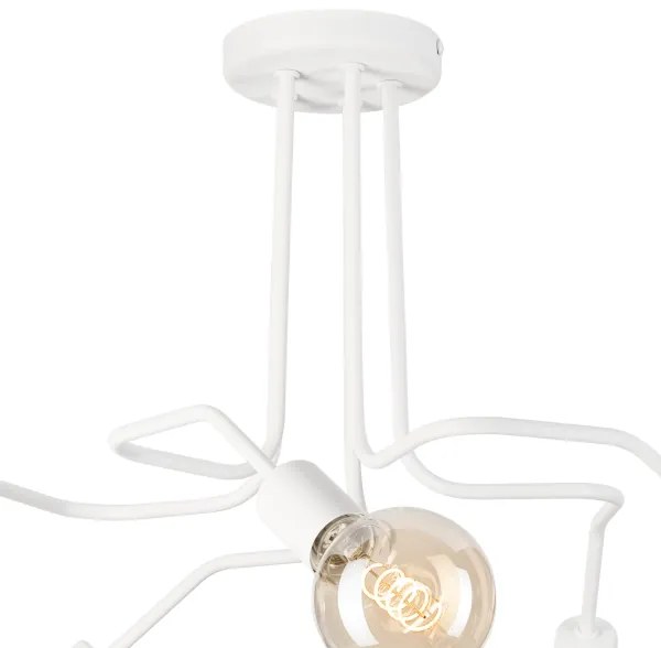 Felületre szerelhető csillár  MATYLDA 5xE27/60W/230V fehér