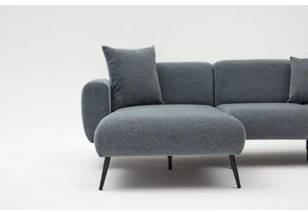 PISA L-alakú balos sarokgarnitúra, szürke