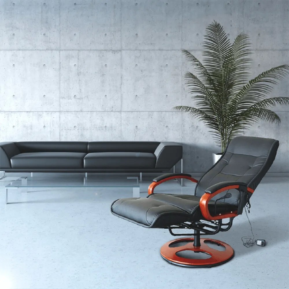 Masszázsfotel, fekete, ARTUŠ 2