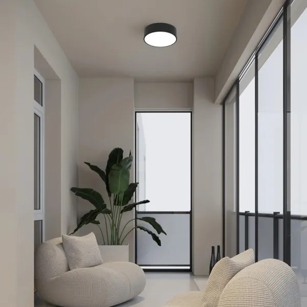 Immax NEO 07200L - LED Dimmelhető lámpa RONDATE LED/18W/230V fekete Tuya + távirányító