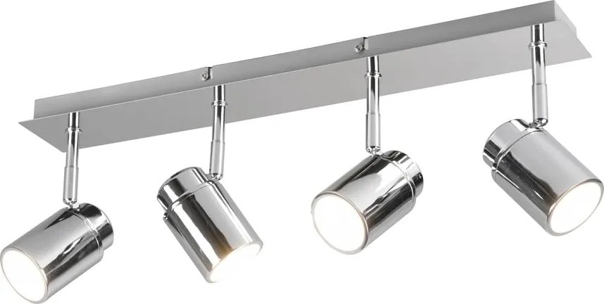 Fényes ezüstszínű fém spotlámpa 19x52 cm Angelo – Trio