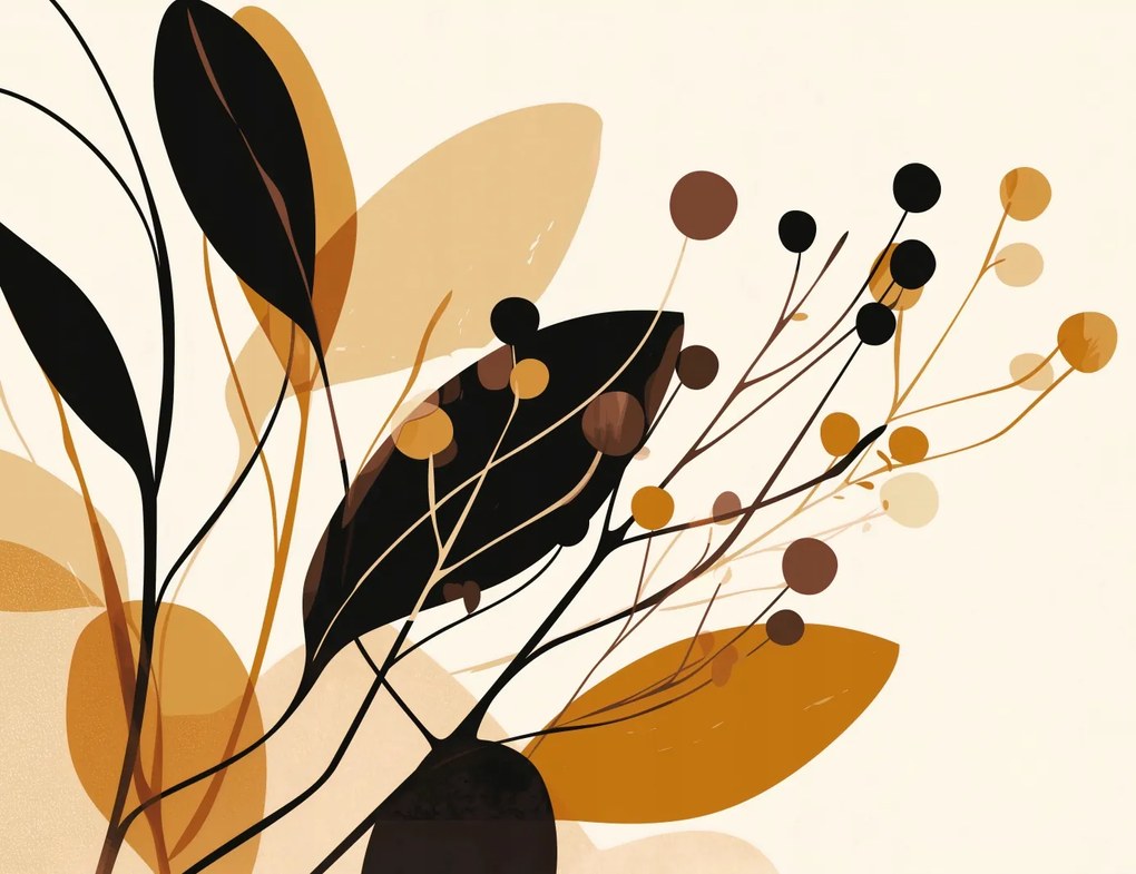 Poszter 65x50cm Őszi sziluettek