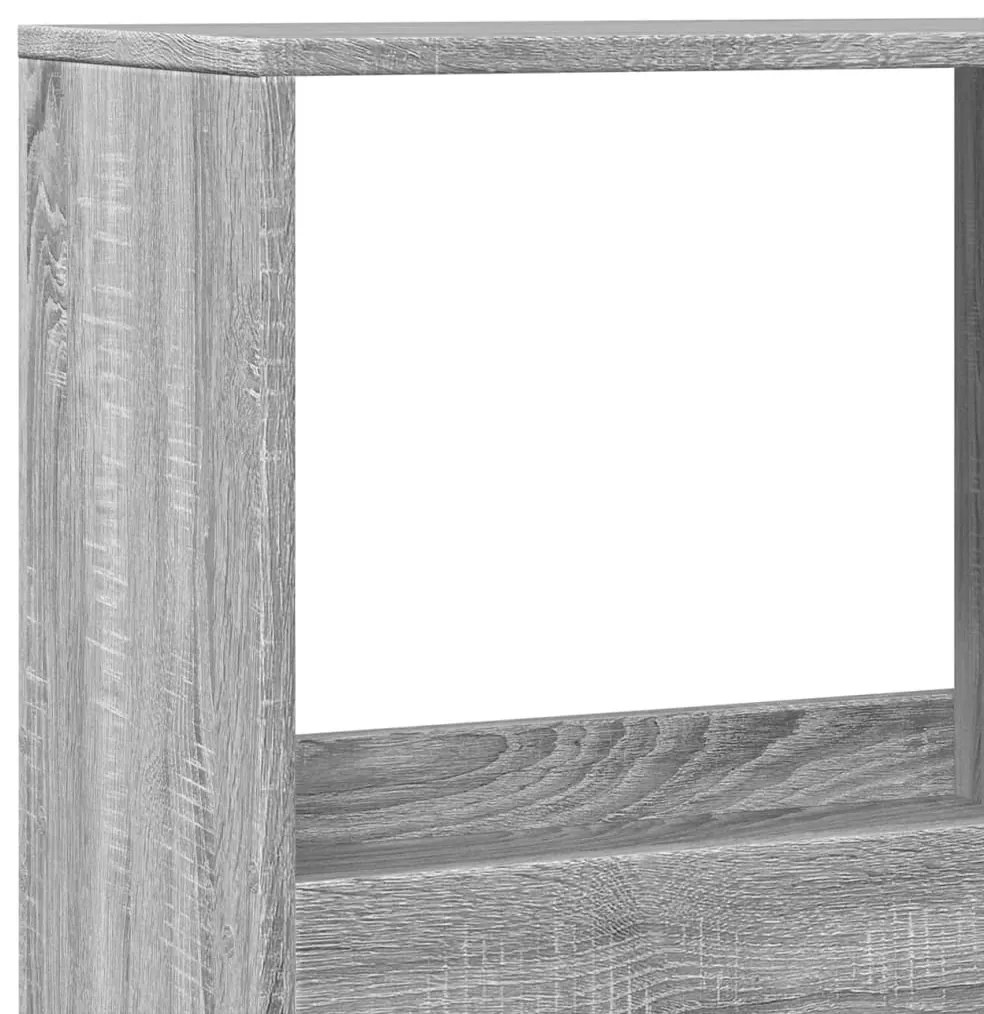 szürke sonoma színű szerelt fa térelválasztó 100x33x175 cm