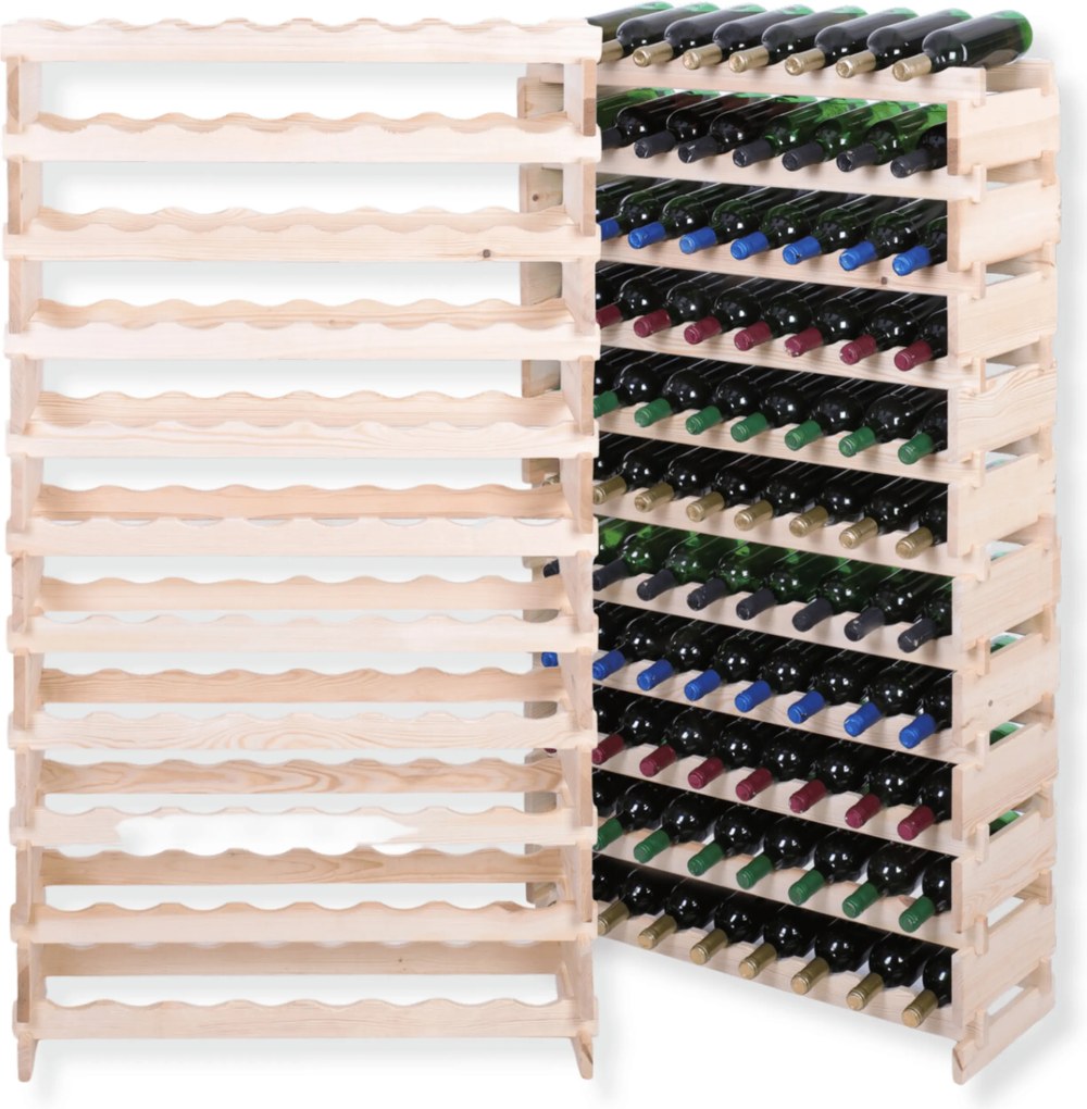 88 palackos bortartó állvány moduláris állvány 11x8 szerelés szerszámok nélkül