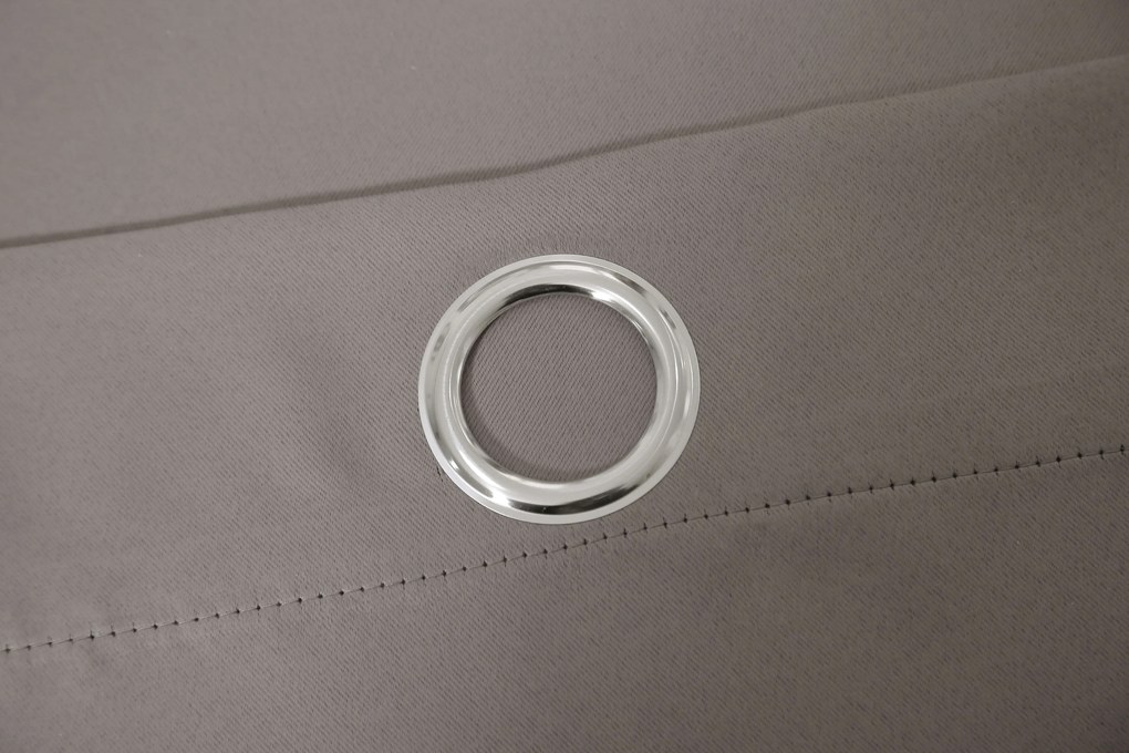 OXFORD szürkésbarna függöny 140x250 cm Felfüggesztés: Hullámos sínszalag