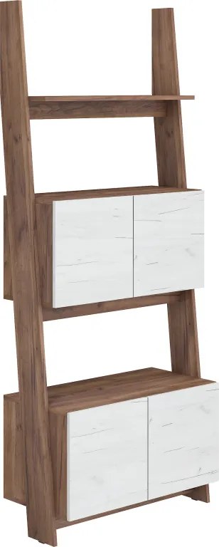 Regál szekrénnyel 80 cm 2 Raul (tobaco + fehér craft). 780594