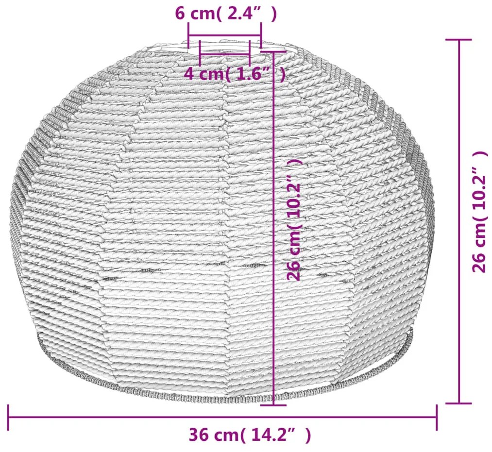 vas és papír mennyezeti lámpaernyő Ø36 x 26 cm