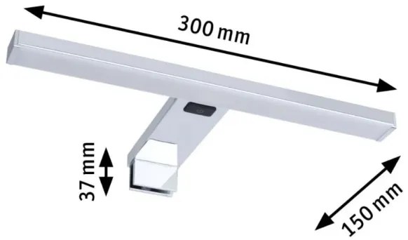 Paulmann 78950 - LED 3,7W IP44 für Badspiegel SELO 2700-6500K 230V