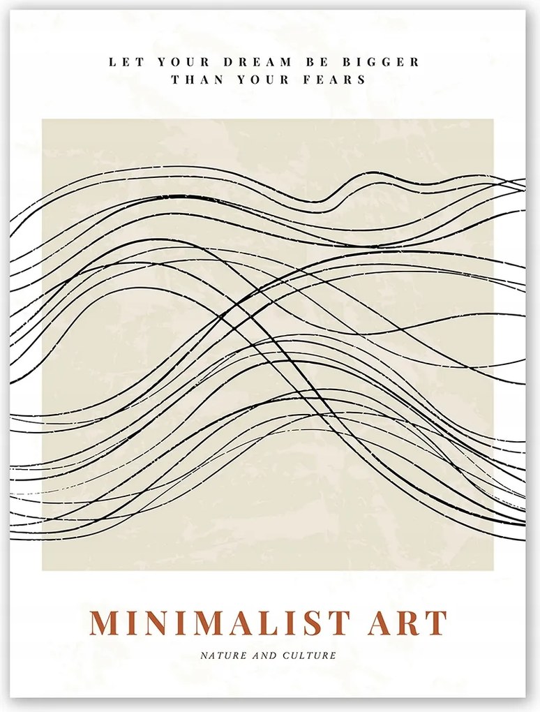 Boho absztrakt modern Poszter 40x50 cm #T57