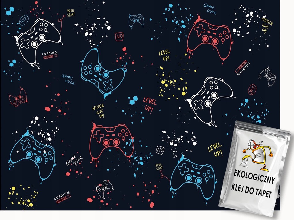 Fotótapéta Flizelina Gaming Játékos Konzol Kontroller Pad 350x250 ragasztó