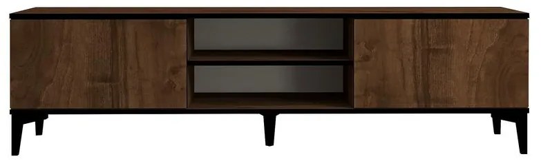 TV szekrény Erem - Walnut, Black