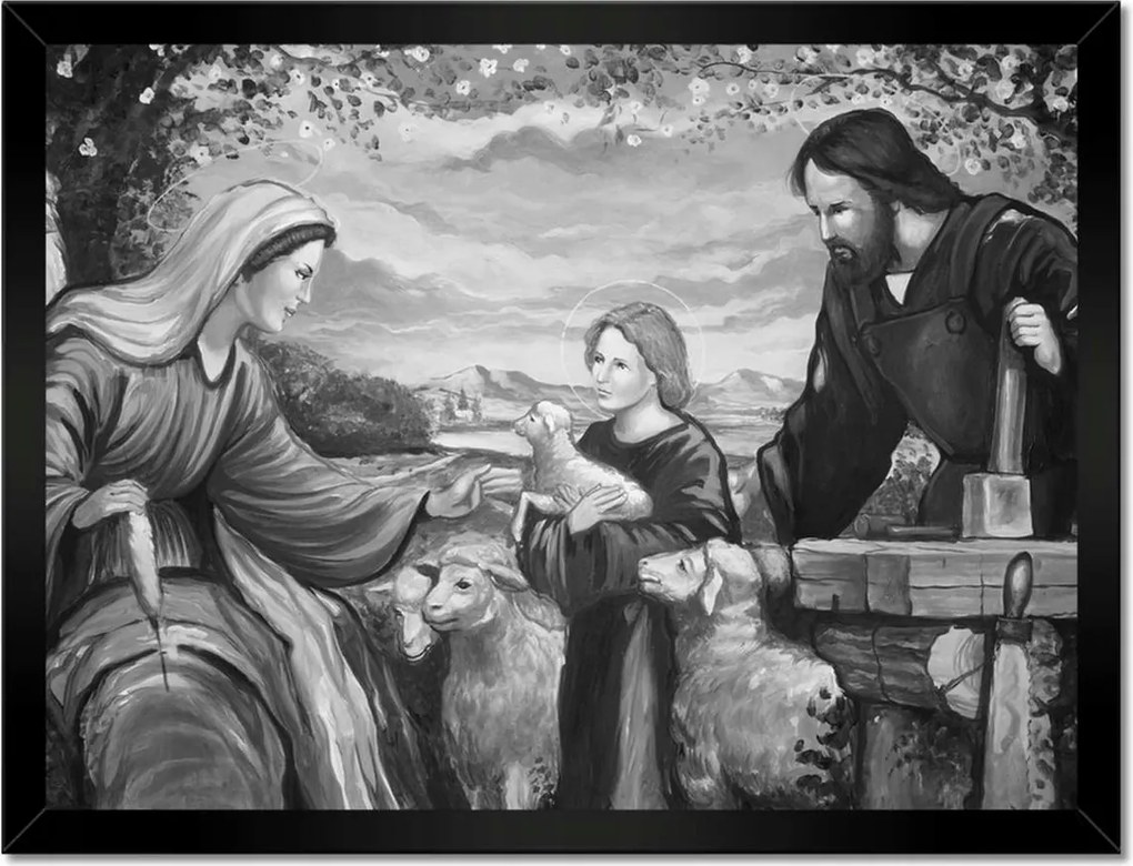 Poszterek keretben 40x30 Szent Család