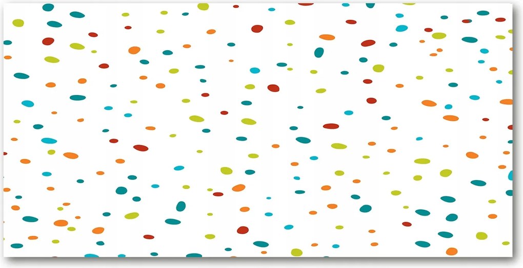 Fotótapéta üvegfalra Színes pöttyök 140x70