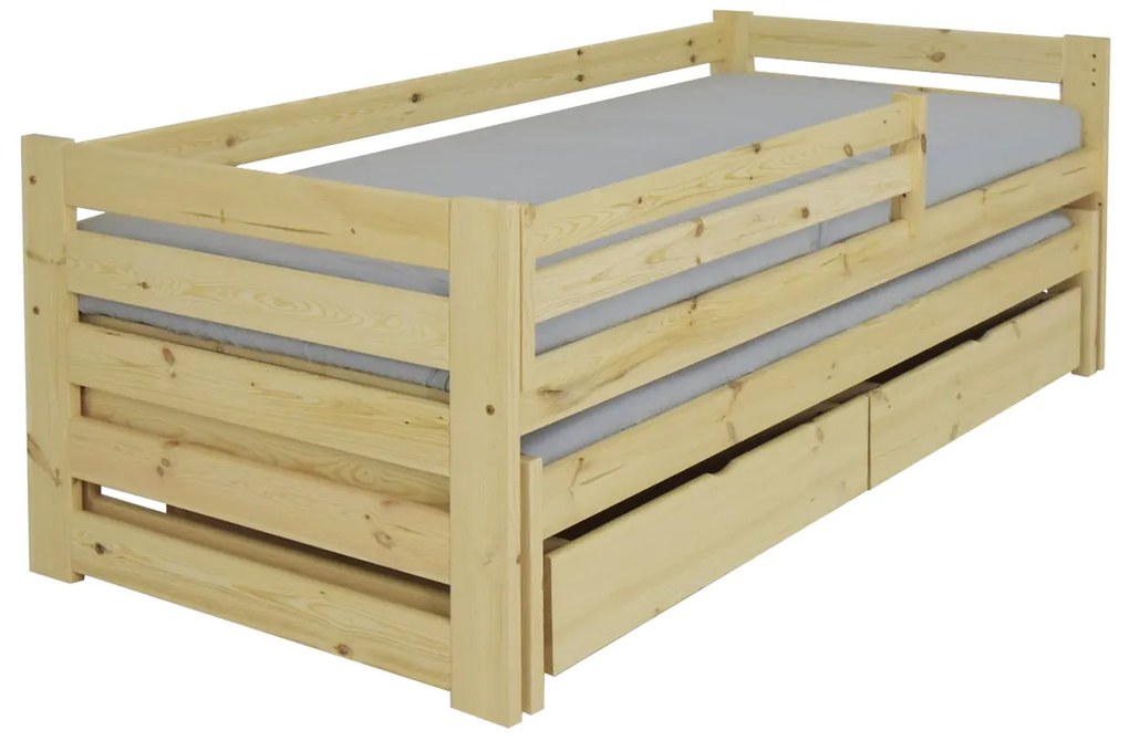 Wilsondo VERONIKA 7 gyerekágy 90x200 vendégággyal - natúr