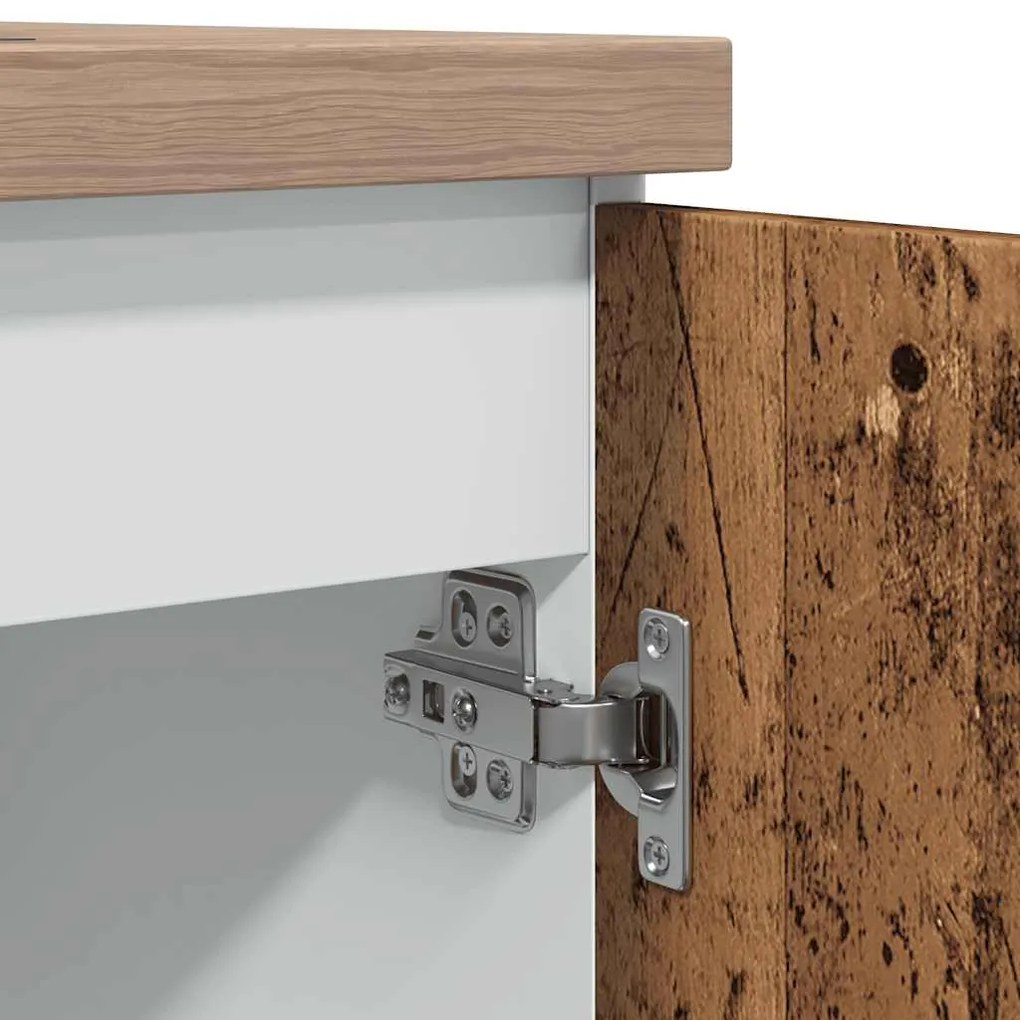 “Lyon” antik fa színű szerelt fa mosogató alsószekrény