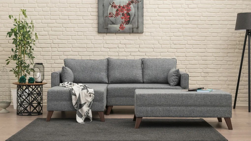 Bella Corner Bal 2 Grey kinyitható sarokkanapé