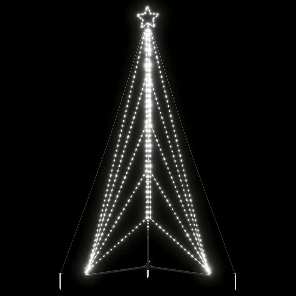 hideg fehér LED karácsonyfa 615 LED 404,5 cm