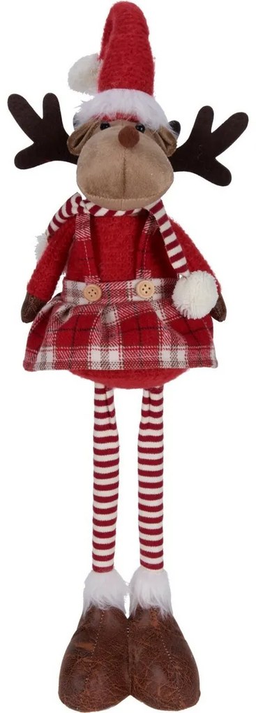 Becky karácsonyi álló rénszarvas, teleszkópos lábak, 46 cm