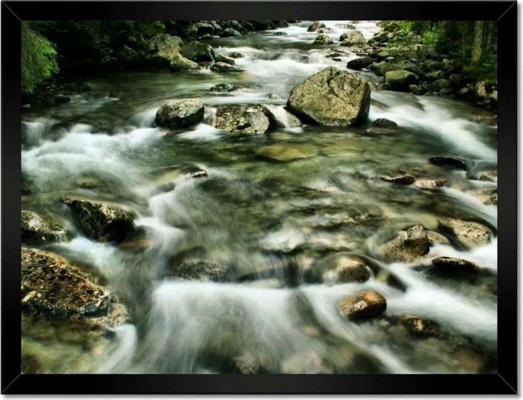 Poszterek keretben 40x30 Folyó a Tátrában