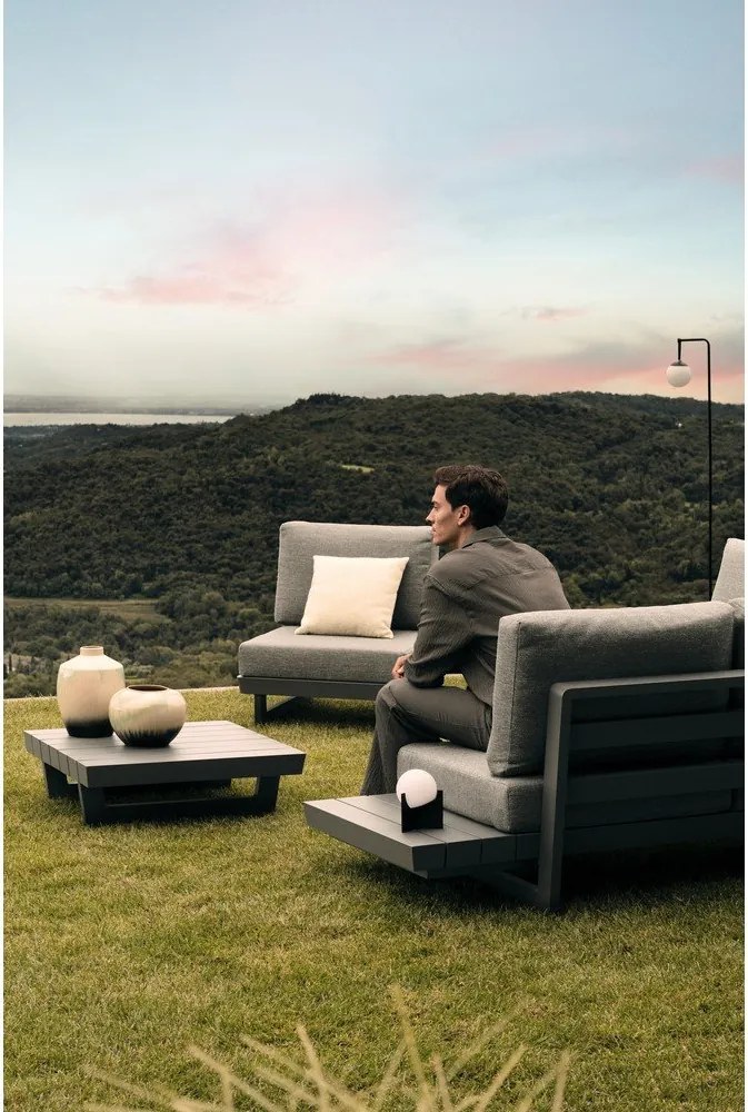 Fekete fém LED dimmelhető asztali lámpa műanyag búrával (magasság 16 cm) Cardamom – Bizzotto