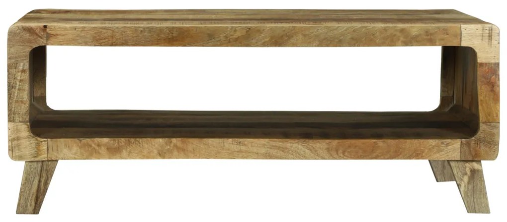 Dohányzóasztal 90x50x35 cm Tömör nyers mangófából