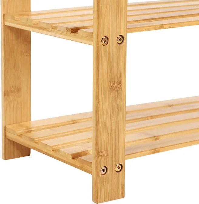 Cipőtartó, bambusz, natúr, ABO-E1004 NAT