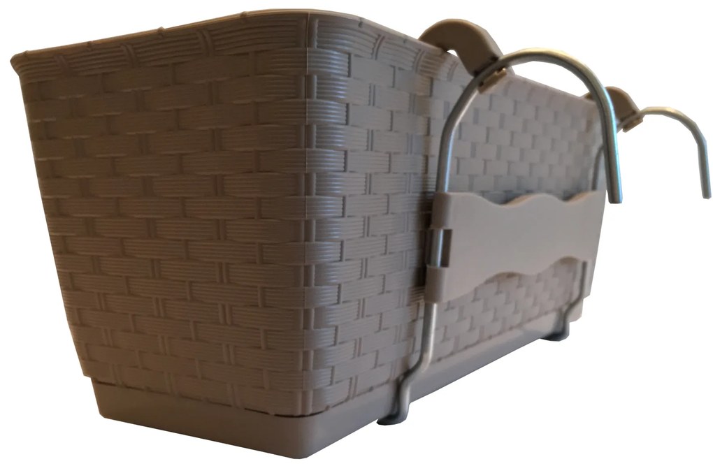 RATOLLA BALKONLÁDA SZETT 40 CM MOKKA BALKONLÁDA TARTÓ VASSAL