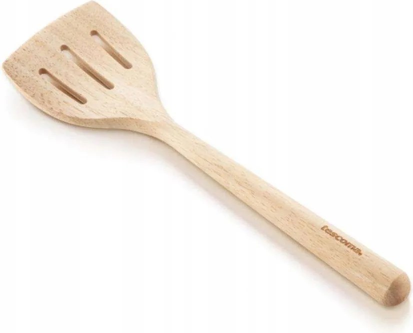 Fából készült széles konyhai lapát lyukakkal -30cm Tescoma