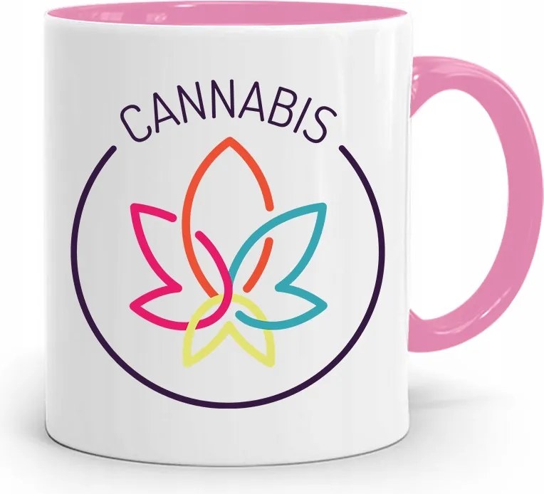 Dohányosoknak 420 Cbd Bögre Rózsaszín Ajándék fényképes nyomtatással