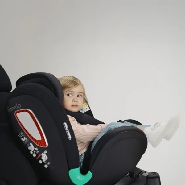 Lionelo -Forgatható autósülés alappal ANTOON PLUS i-Size 40-105 cm Fekete ónix