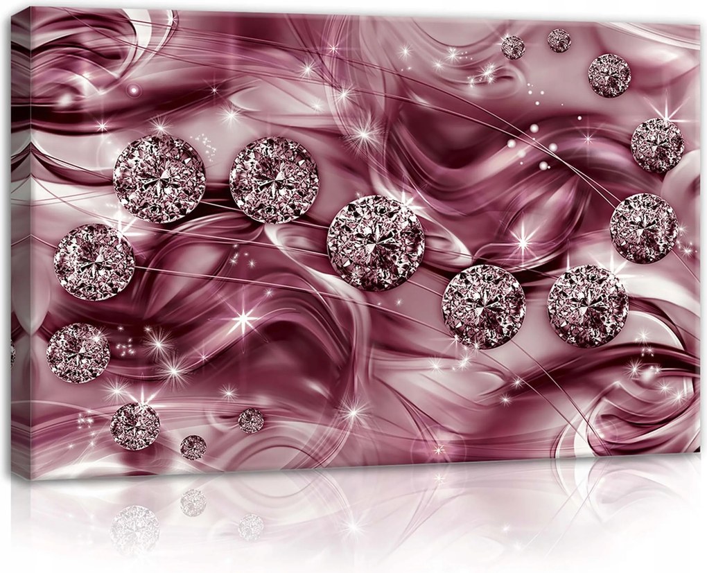 Vászonkép 60x40 Gyémánt csillogás skandináv stílusban a hálószobába