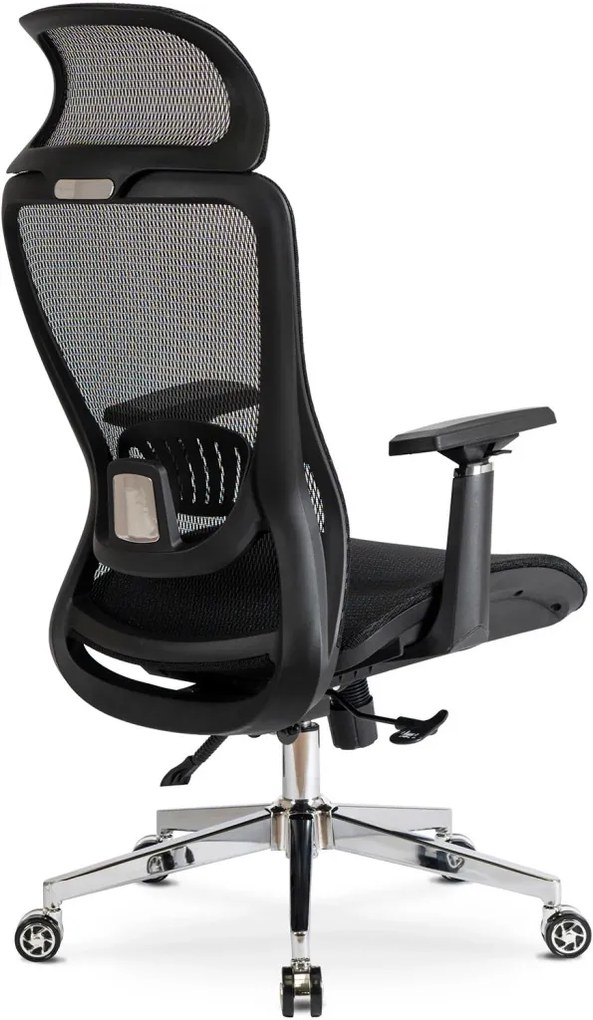 Fotel Obrotowy LITOS Ergonomiczny Czarny