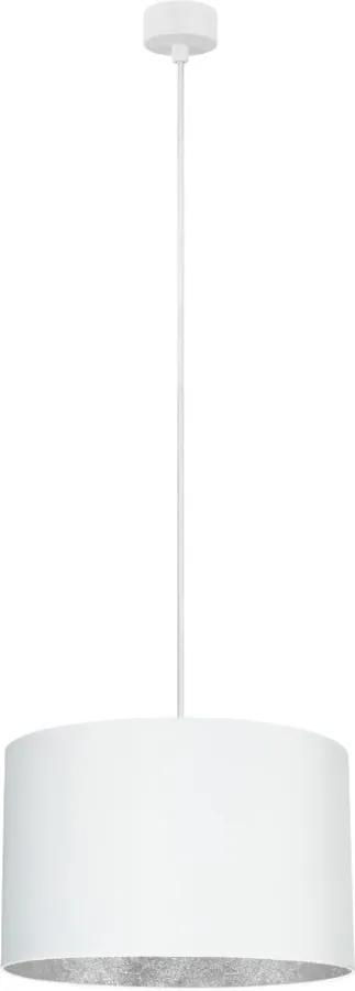 Mika M fehér függőlámpa ezüstszínű részletekkel, ⌀ 36 cm - Sotto Luce