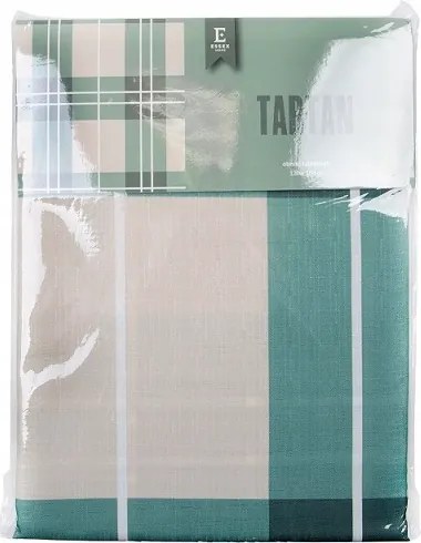 Zöld-bézs abrosz 110x160 cm kockás, kockás