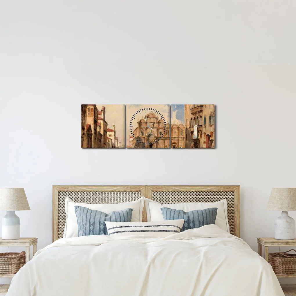Kép - Jules-Romain Joyant, The Scuola di San Marco, Venice, reprodukciók (órával) (90x30 cm)