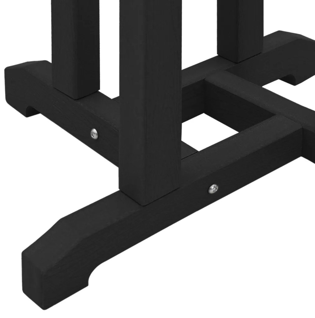 Bárasztal Fekete 55x55x107 cm HDPE