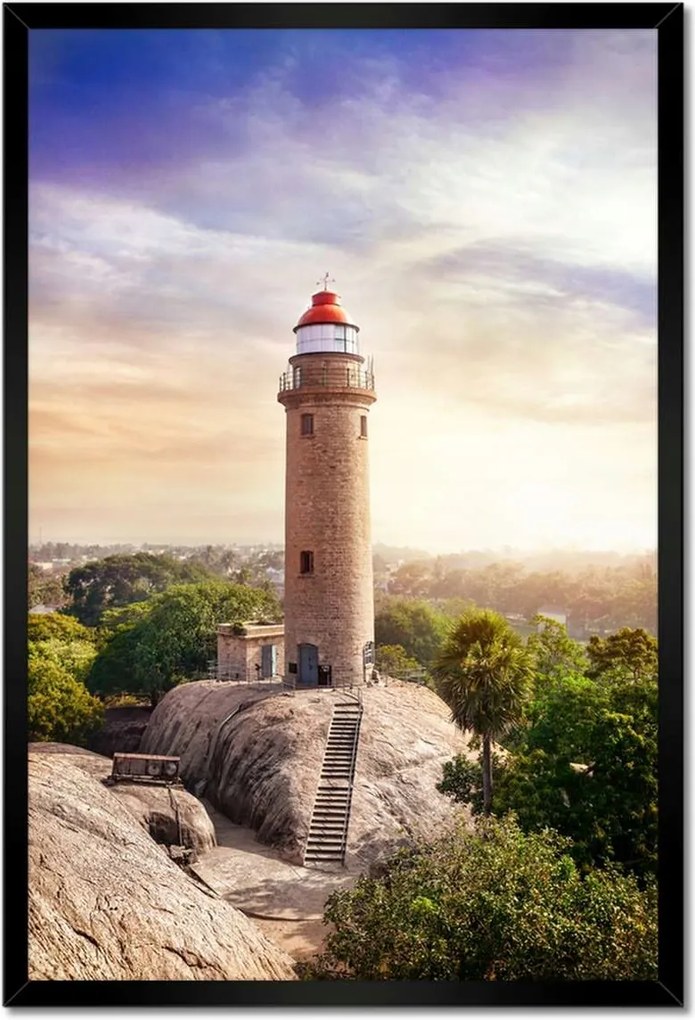 Poszterek keretben 40x60 Mahabalipuram világítótorony