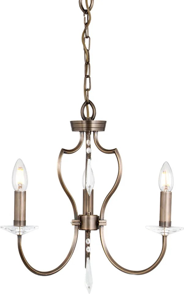 Elstead Lighting PIMLICO PM3-DB Csillár 3x60W/E14