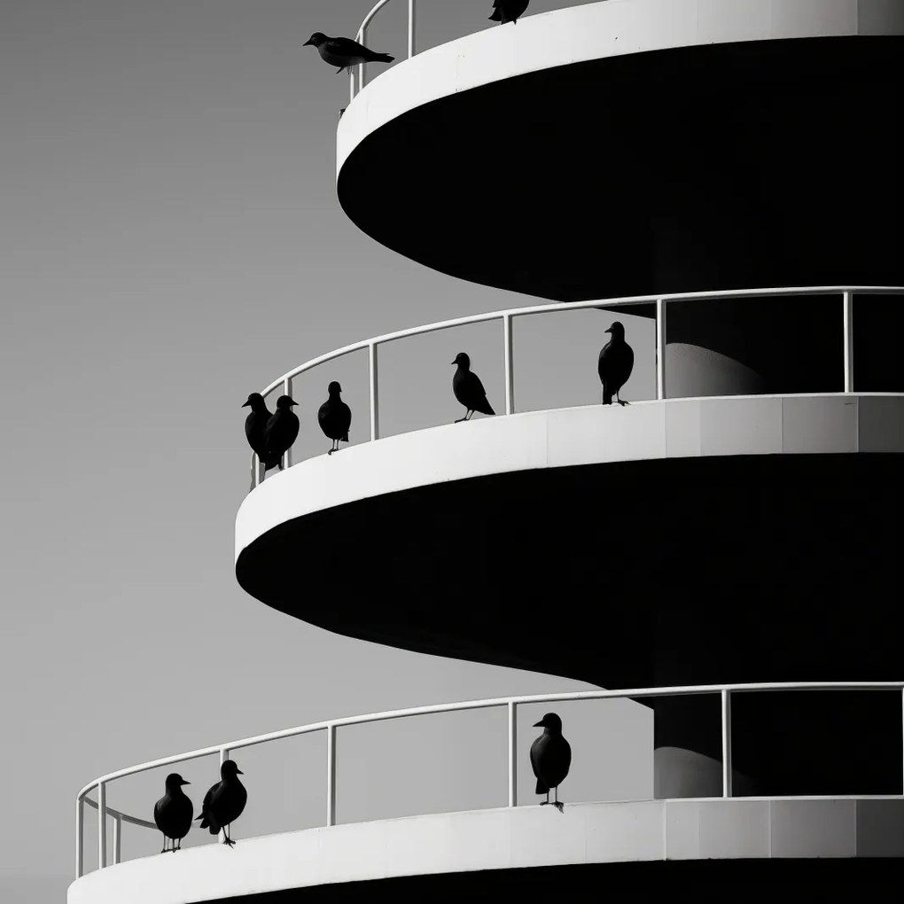 Poszter 80x80cm Holló árnyalatok