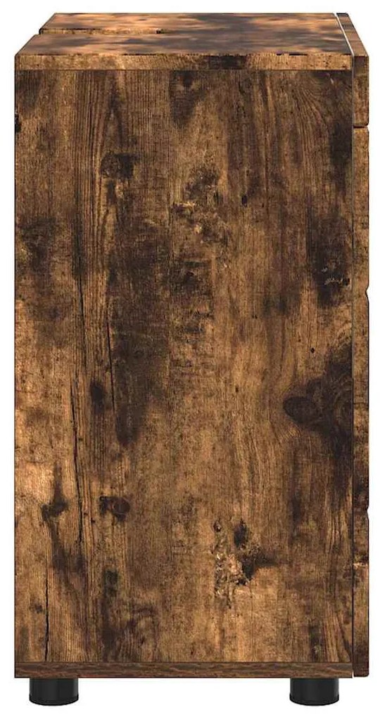 Fürdőszoba mosdószekrény TULUM Füstölt tölgy 60 x 34 x 63 cm